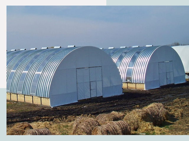 Сельскохозяйственные здания в асбесте