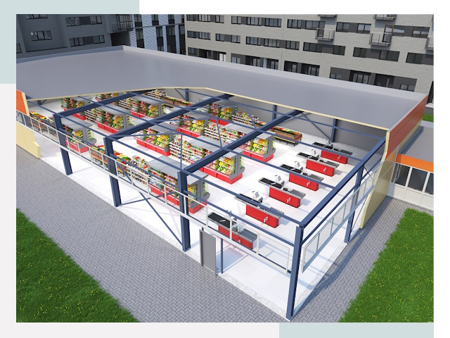 Строительство магазинов в Асбест от 606 руб. за м²