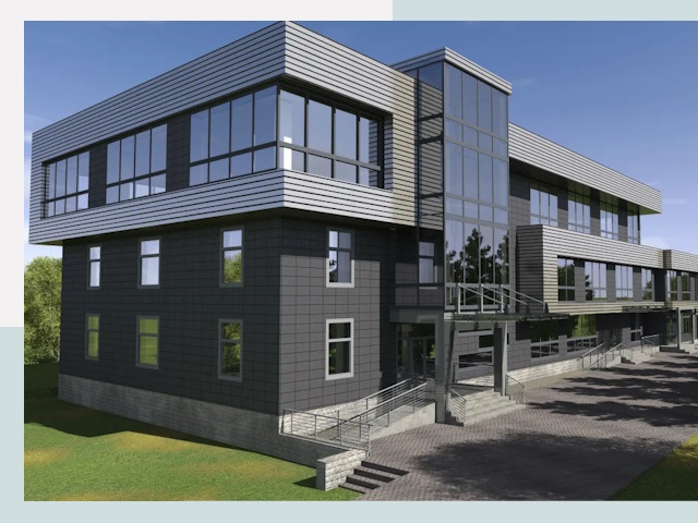 Административные здания в асбесте