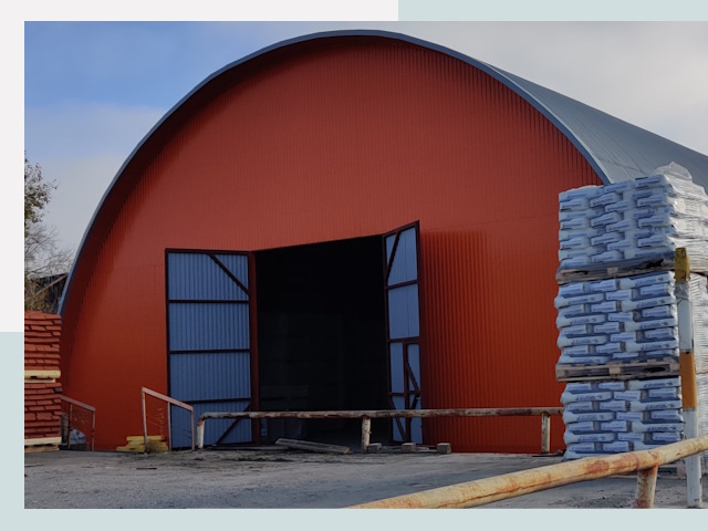 Полукруглые ангары по цене от 606 руб. в Асбест