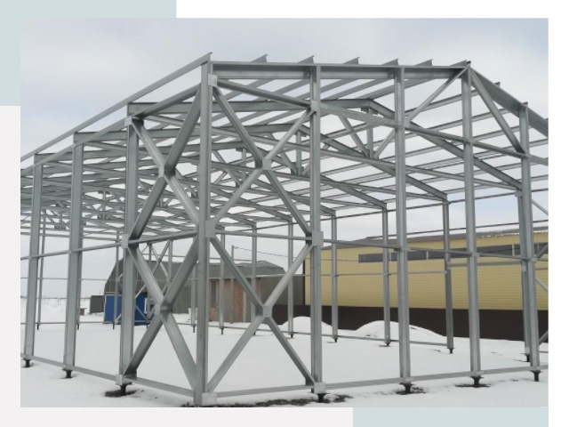 Каркасные ангары в асбесте