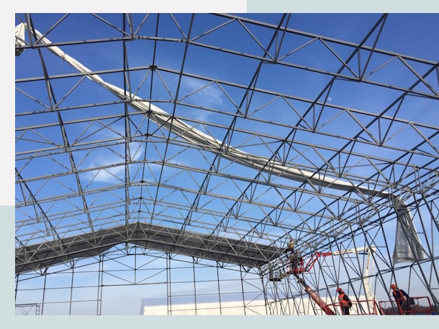 Шатровые ангары от 606 руб. в асбесте и Свердловской области