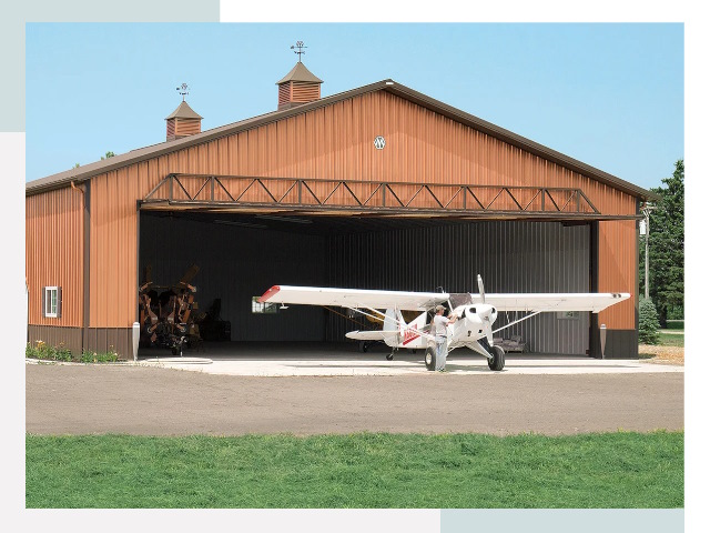 Ангары для самолетов в асбесте