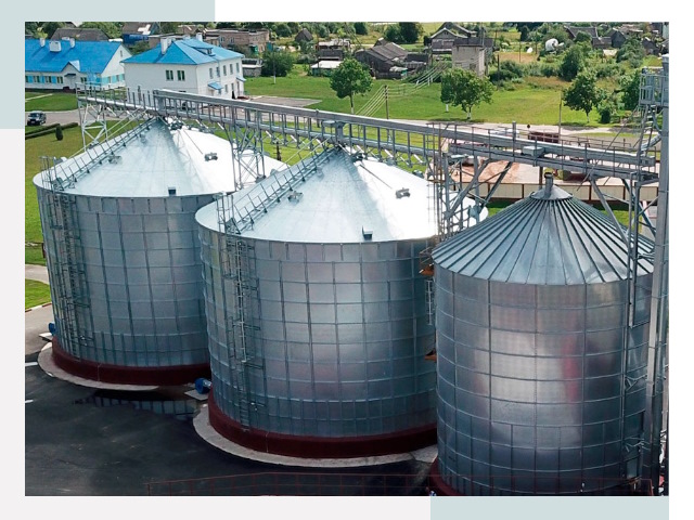 Металлические силосы в асбесте