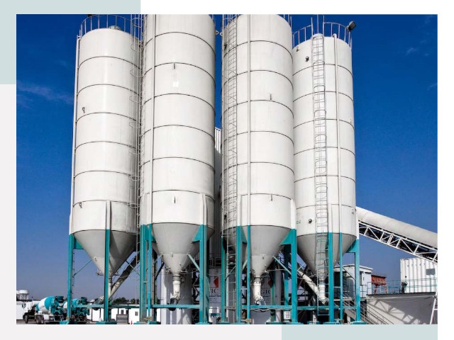 Строительство цементных силосов в асбесте