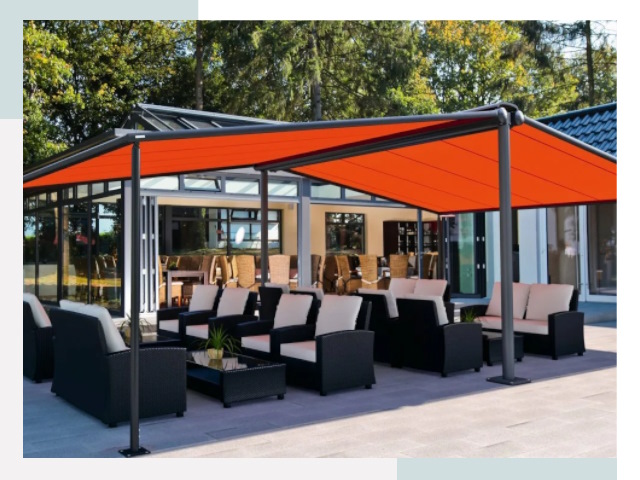 Навесы для кафе и ресторанов в асбесте