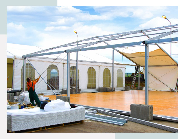 Быстро сборные шатры в асбесте