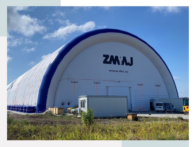 Брендирование ангаров в асбесте