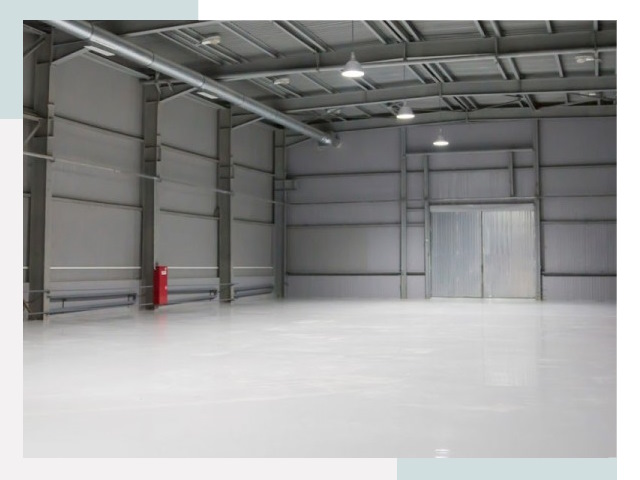 Полы для ангаров в асбесте