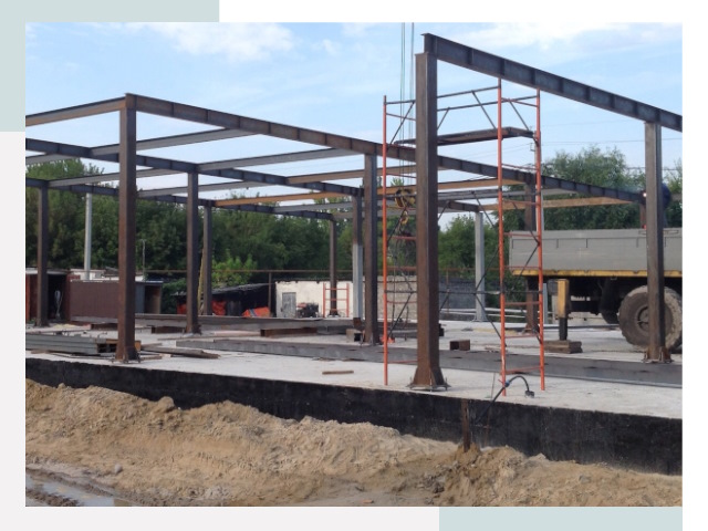 Фундамент для ангаров в асбесте