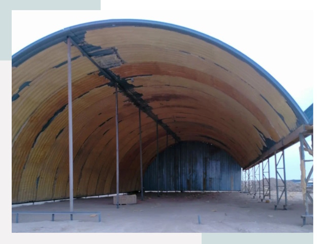 Реконструкция ангаров в асбесте