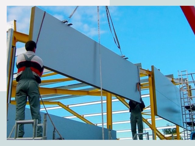 Монтаж сэндвич-панелей в асбесте от 606 руб.