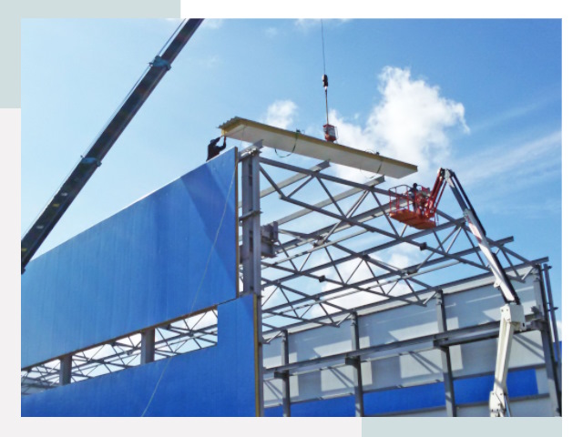 Монтаж сэндвич-панелей в асбесте