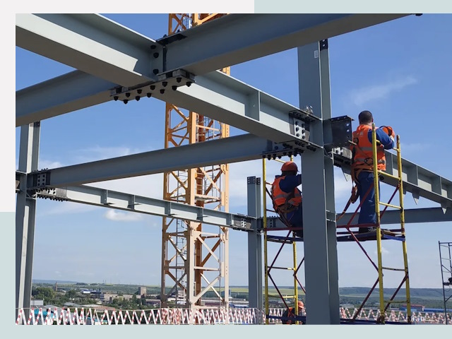 Монтаж металлоконструкций в асбесте