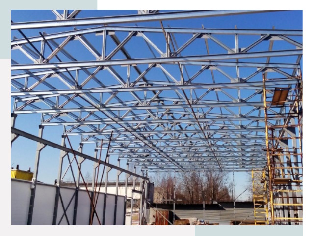 Металлокаркасы для складов в асбесте